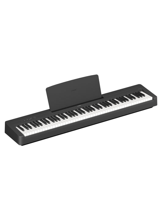 Yamaha P-145B 88-Key Weighted Action Portable Digital Piano with Power Supply, great for beginners