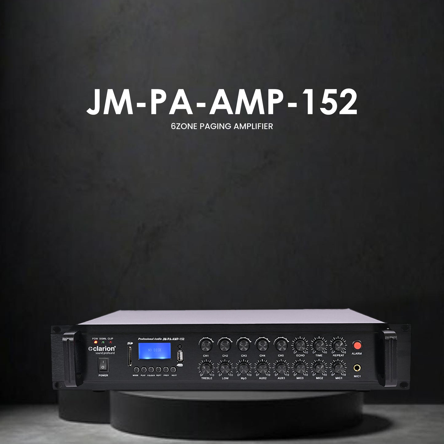 JM-COVR-AMP-152 6 Zone Paging Amplifiers