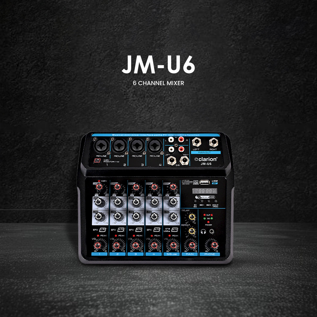 clarion JM-U6 Professional Audio Mixer