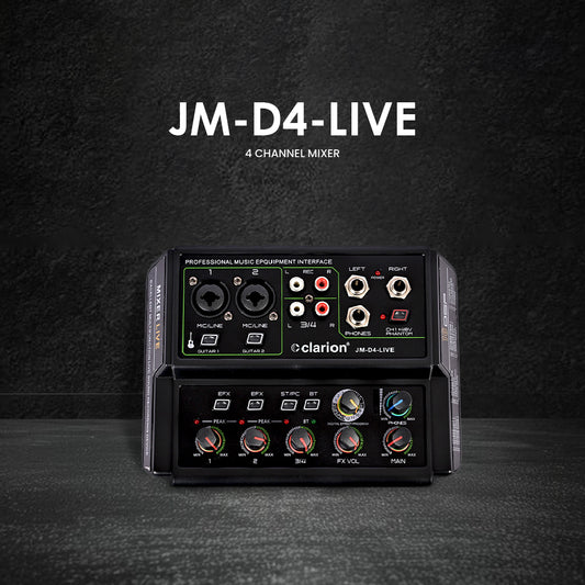 clarion JM-D4 LIVE Professional Audio Mixer