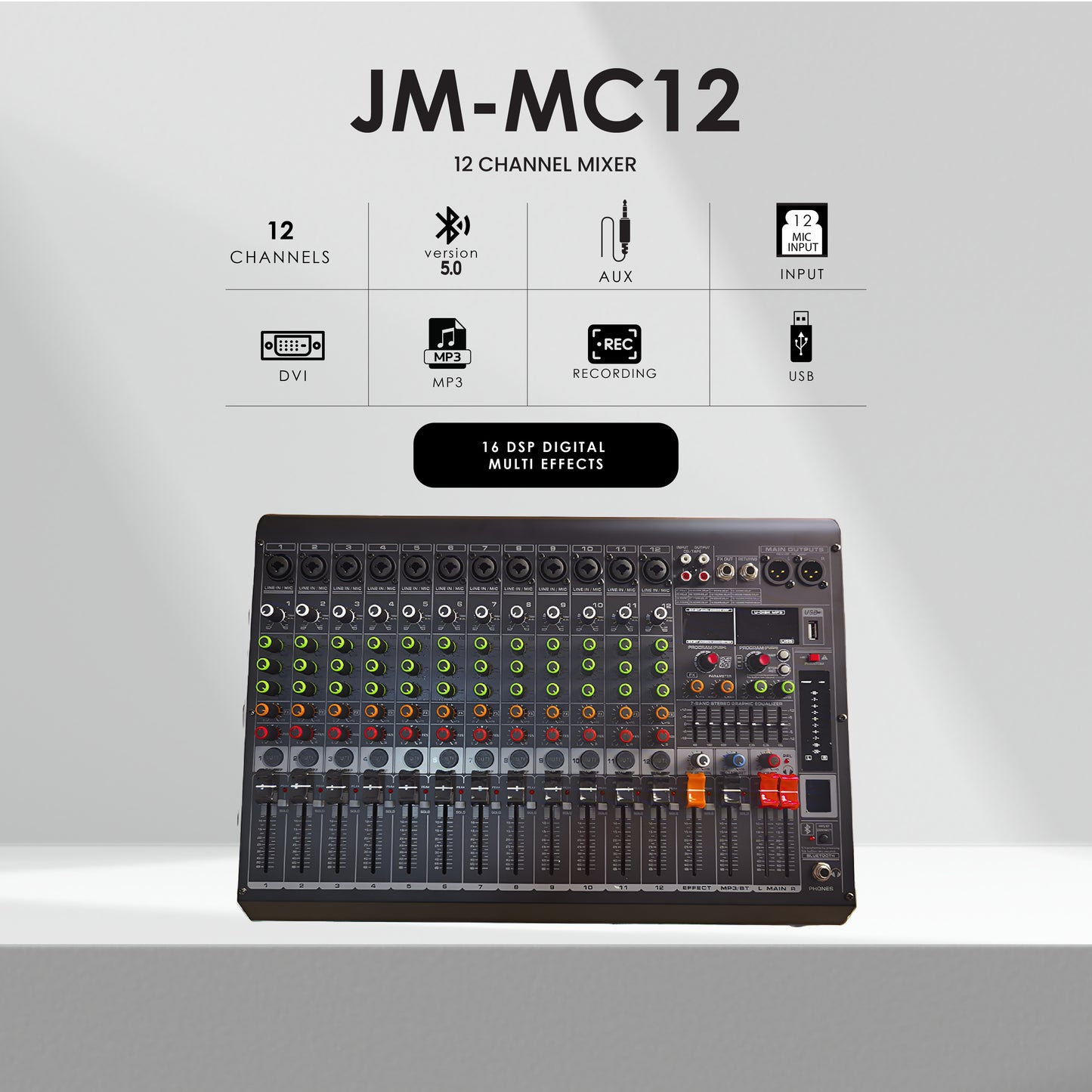 clarion JM-XU3 Professional Audio Mixer