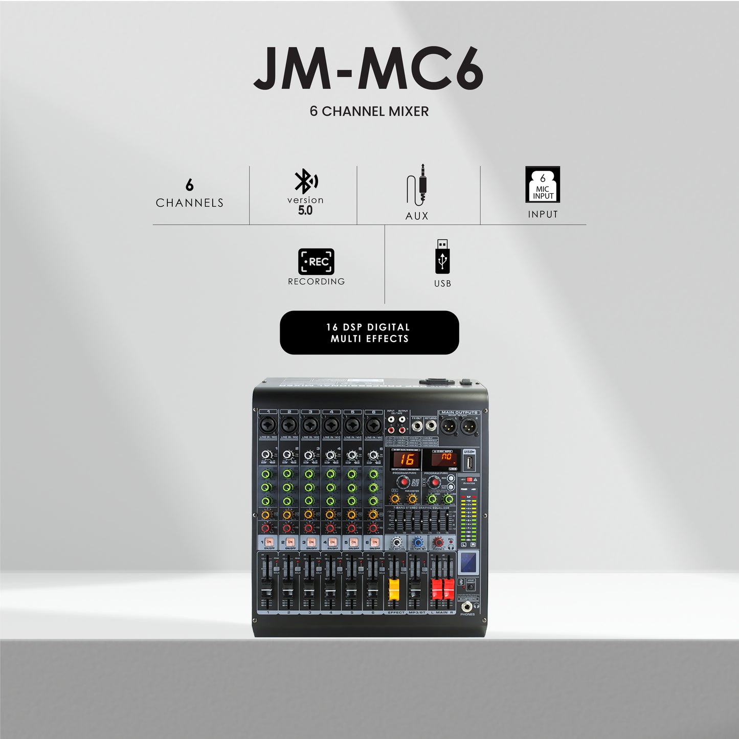 clarion JM-MC6 Professional Audio Mixer