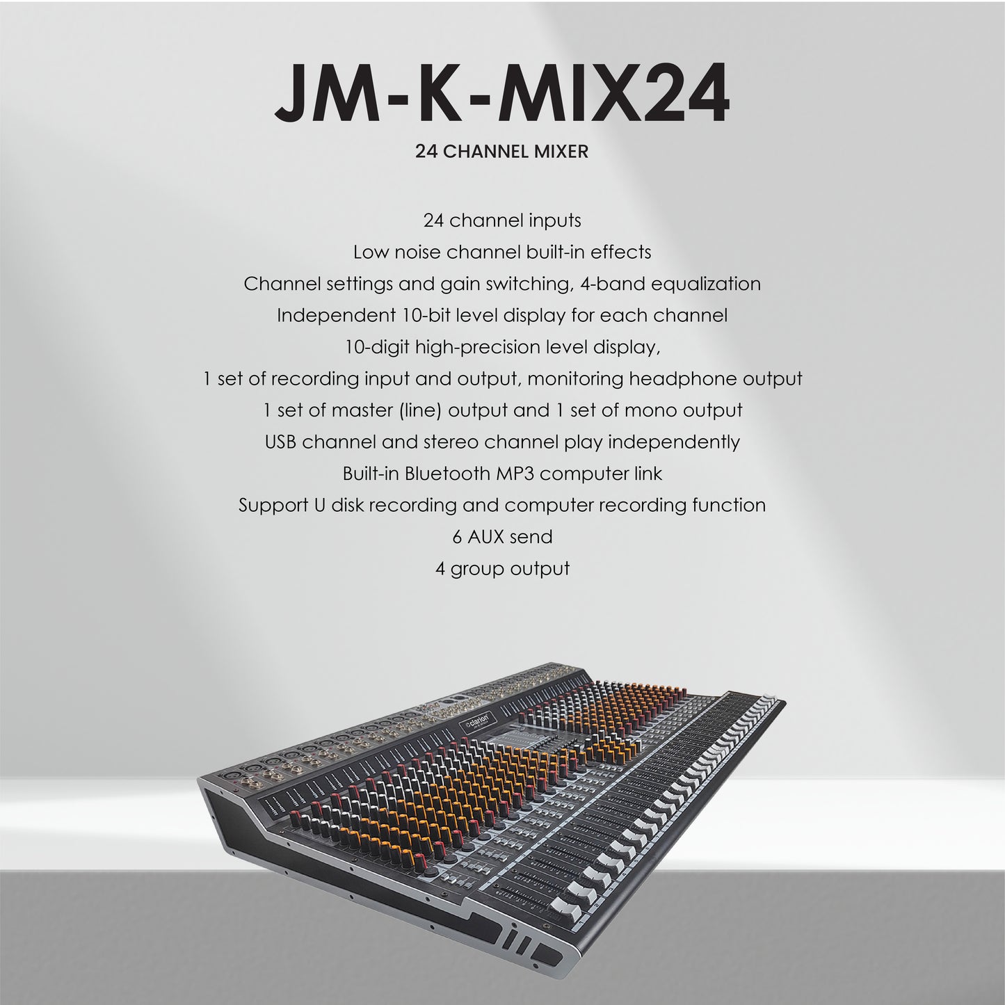 clarion JM-K-MIX24 24 Channel Professional Audio Mixer - KMIX Series