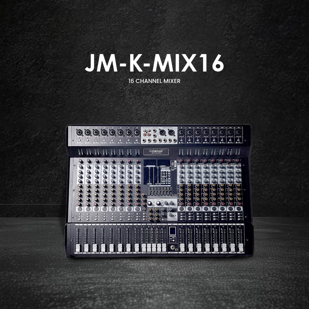 clarion JM-K-MIX16 Channel Professional Audio Mixer - KMIX Series