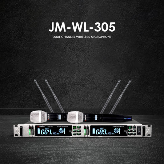 clarion JM-WL-305 Dual Channel Wireless Microphone