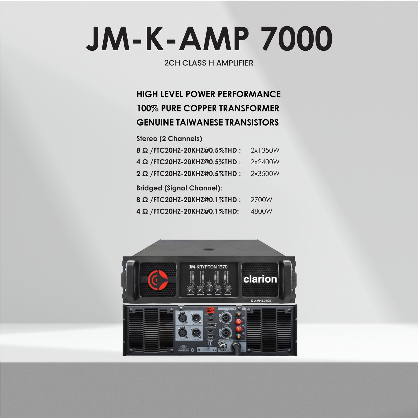 CLARION JM-K-AMP 7000  AUDIO AMPLIFIER