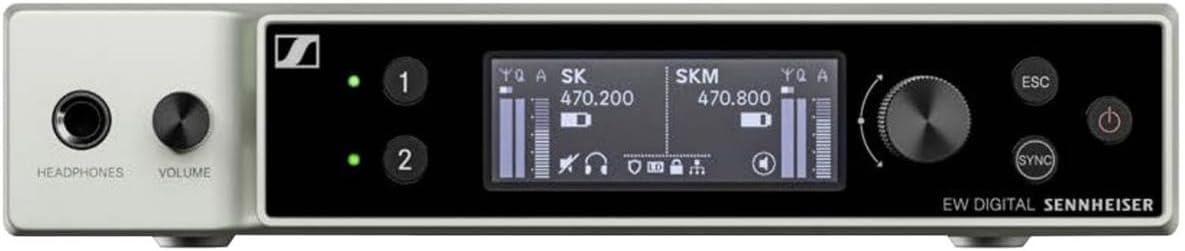 Sennheiser EW-DX EM 2 DANTE Digital Half Rack Two-Channel Receiver with Dante, Q1-9:470 - 550 MHz