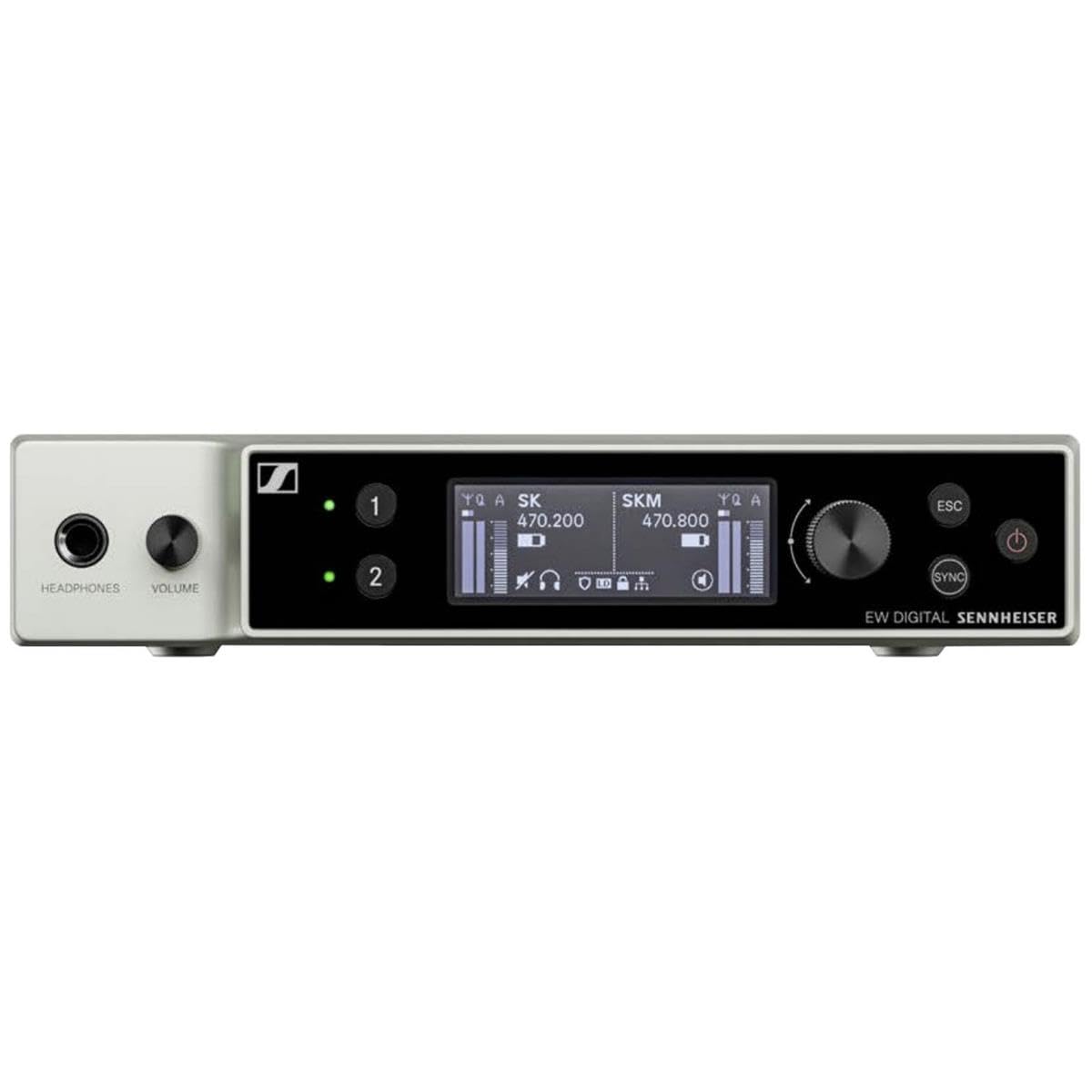 Sennheiser EW-DX EM 2 DANTE Digital Half Rack Two-Channel Receiver with Dante, Q1-9:470 - 550 MHz