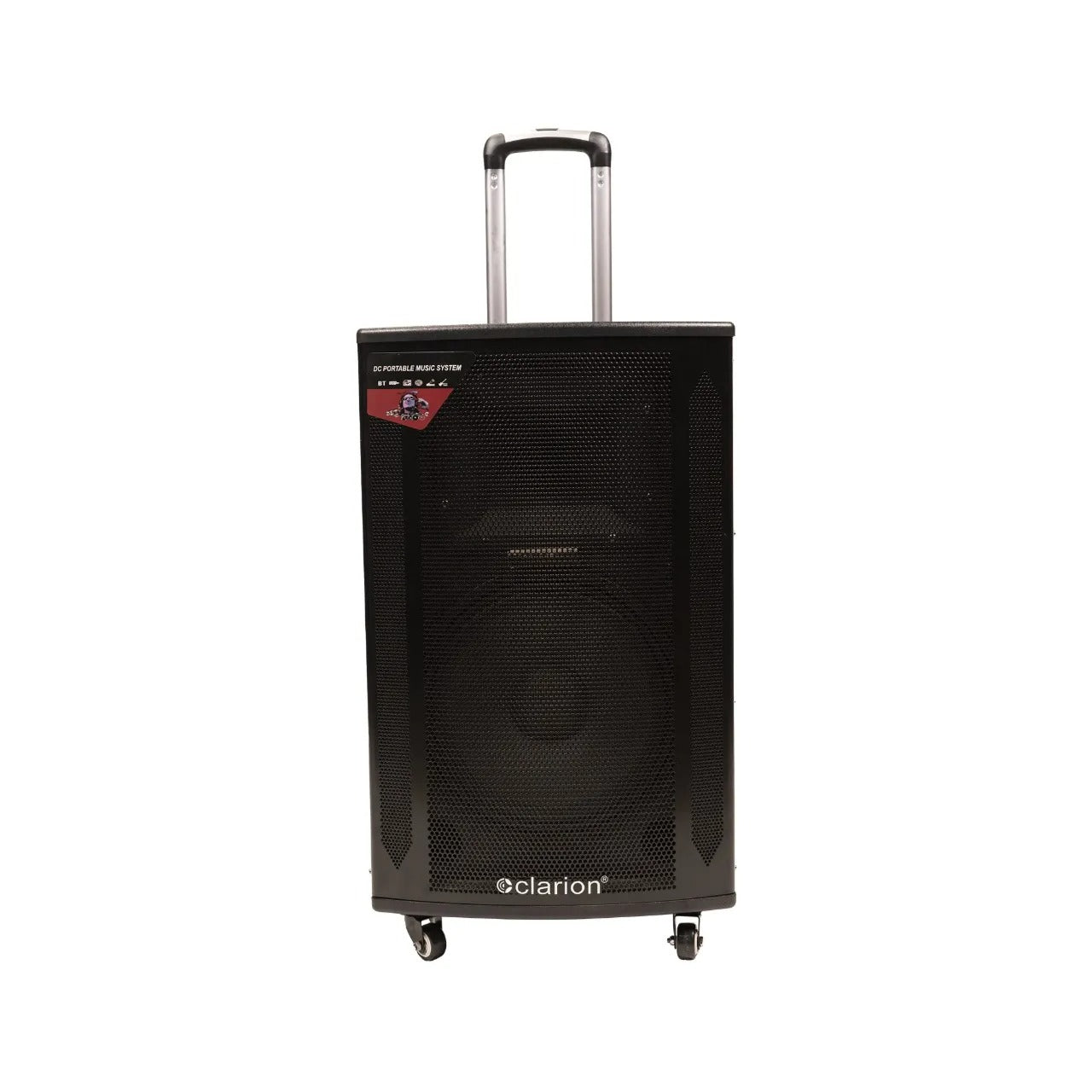 Clarion JM-Woodburn 12 12inch Karaoke Trolley Speaker with 2 UHF microphones