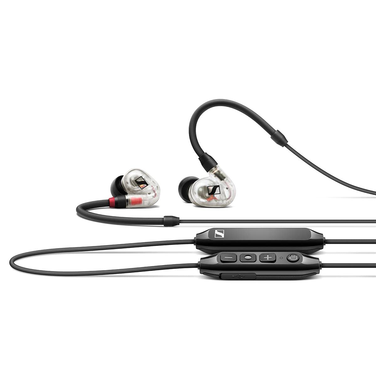 Sennheiser Professional Audio In Ear Ie 100 Pro Wireless Monitoring Earphone - Clear With Built-In Mic For Your Mobile Phone, Pc Or Tablet. Passive Noise Cancelling & 10Hours Battery Life