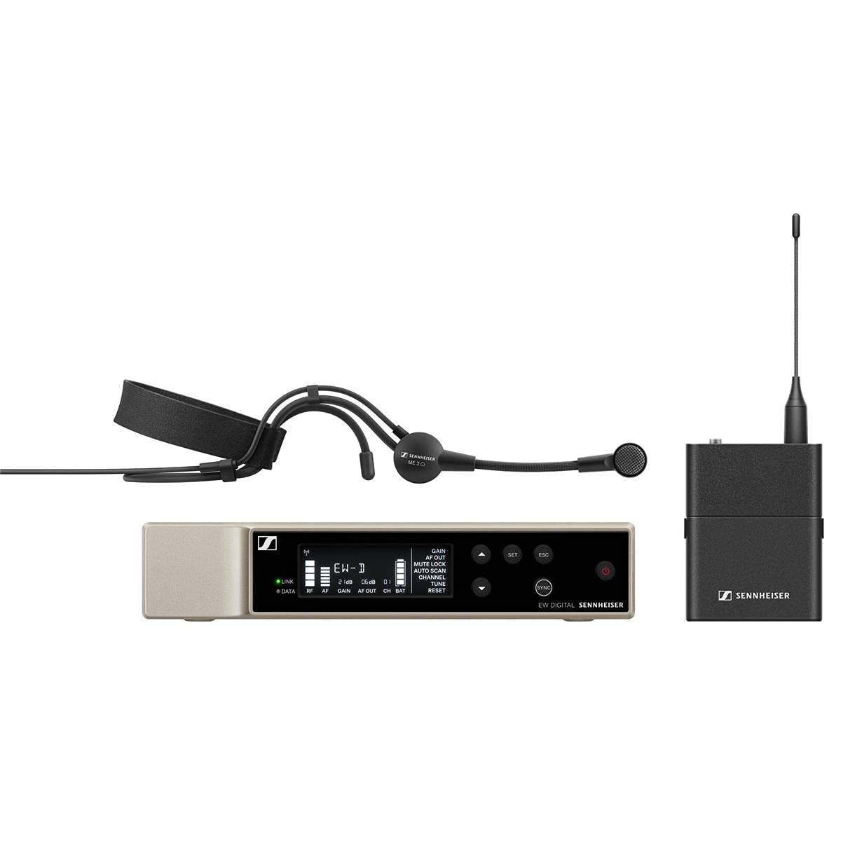 Sennheiser EW-D ME3 SET Digital Wireless Cardioid Headset Microphone System