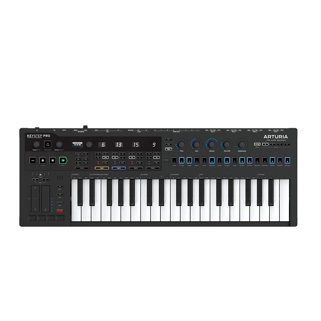 Arturia KeyStep Pro 37-key Midi Keyboard Controller with Advanced Sequencer and Arpeggiator…