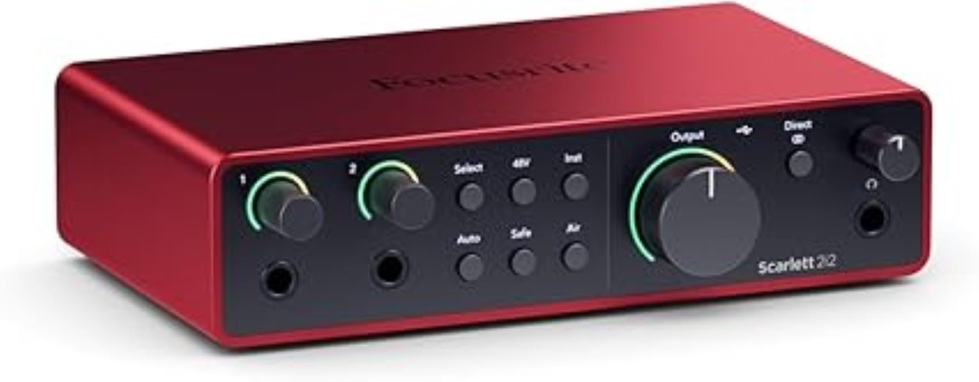 Focusrite Scarlett 2i2 4th Gen, USB audio interface for recording, composing, streaming, and podcaster - sound recordings and all the software to record