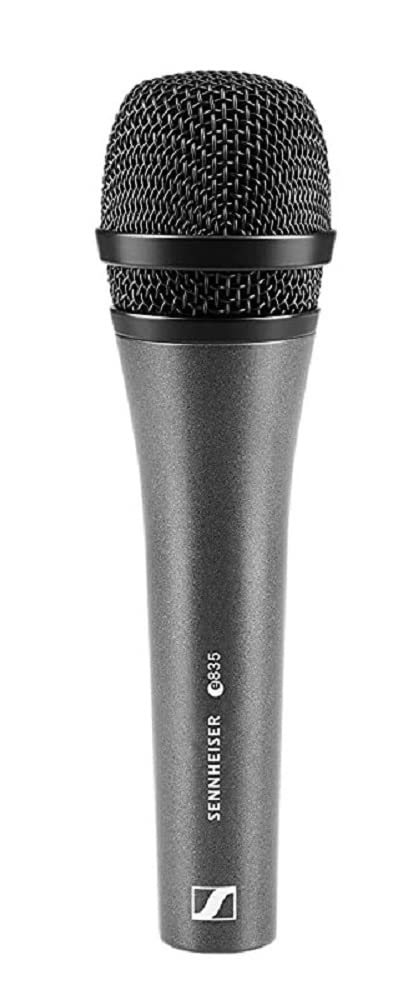 Sennheiser E835 Dynamic Vocal Microphone. Intended for Live show, on stage music, Singers, home recording, semi-pro studios, Black Without switch