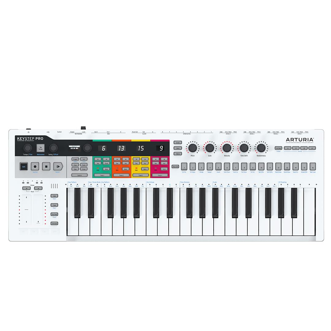 Arturia KeyStep Pro 37-key Midi Keyboard Controller with Advanced Sequencer and Arpeggiator…