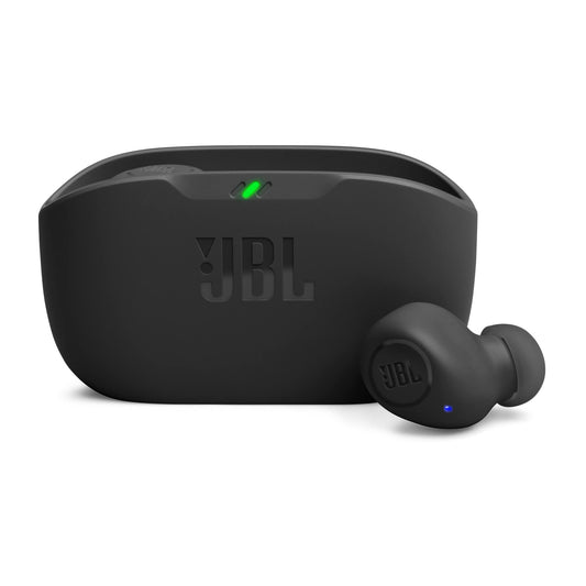 JBL Wave Buds in-Ear Wireless Earbuds (TWS) with Mic,App for Customized Extra Bass Eq,32 Hours Battery&Quick Charge,Ip54 Water&Dust Resistance,Ambient Aware&Talk-Thru,Google Fastpair (Black)