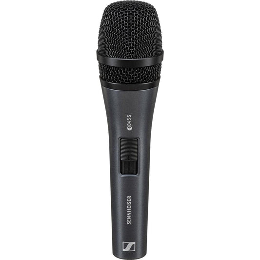 SENNHEISER Professional Audio E845-S Vocal Microphone | 100% Voice Clarity | Dynamic Super-Cardioid Vocal mic | 40-16,000 Hz| Ideal for Conferences, Choirs, Live Singing & Stage Performances| Black