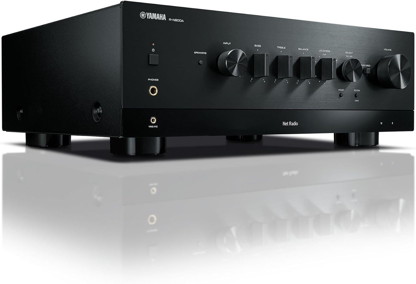 Yamaha R-N800A Network Receiver with Phono and Built-in DAC, Black