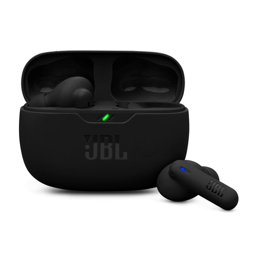 JBL (New Launch Wave Beam 2 Ear Buds Wireless TWS Bluetooth v5.3 Earbuds with ANC, Smart Ambient, Extreme Bass & Relax Mode, Multi Connect, Speed Charge, Fast Pair, 40H Playtime, 4 Mics, IP54 (Black)