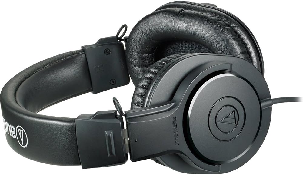 Audio-Technica ATH-M20X Professional Studio Monitor Headphones, Black