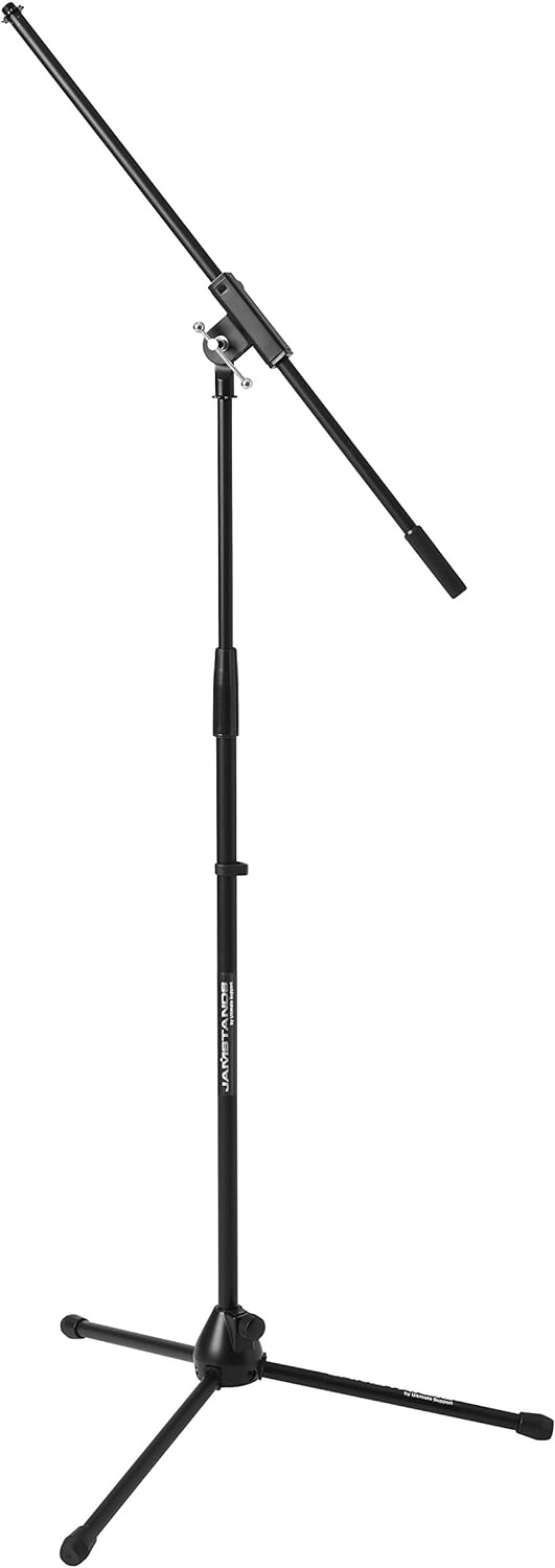 Ultimate Support Ultimate Tripod Mic Stand with Fixed-Length Boom, ONE Color, Tall (JSMCFB100)