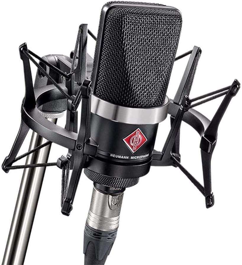 Neumann TLM 102 Black Cardioid Condenser Microphone Studio Set w/ Shock Mount MT