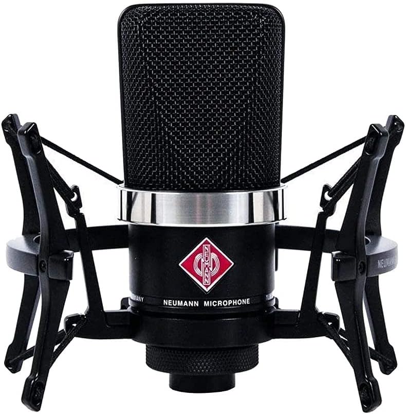 Neumann TLM 102 Black Cardioid Condenser Microphone Studio Set w/ Shock Mount MT