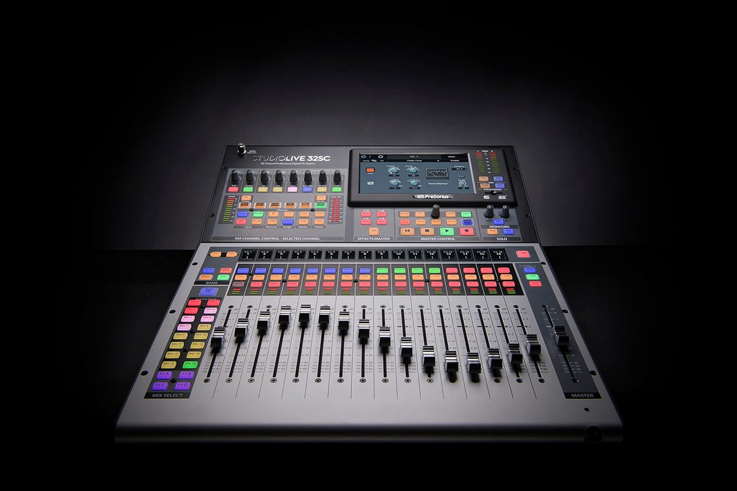 PreSonus StudioLive 32SC Compact 32-channel/26-bus digital mixer with AVB networking and dual-core FLEX DSP Engine