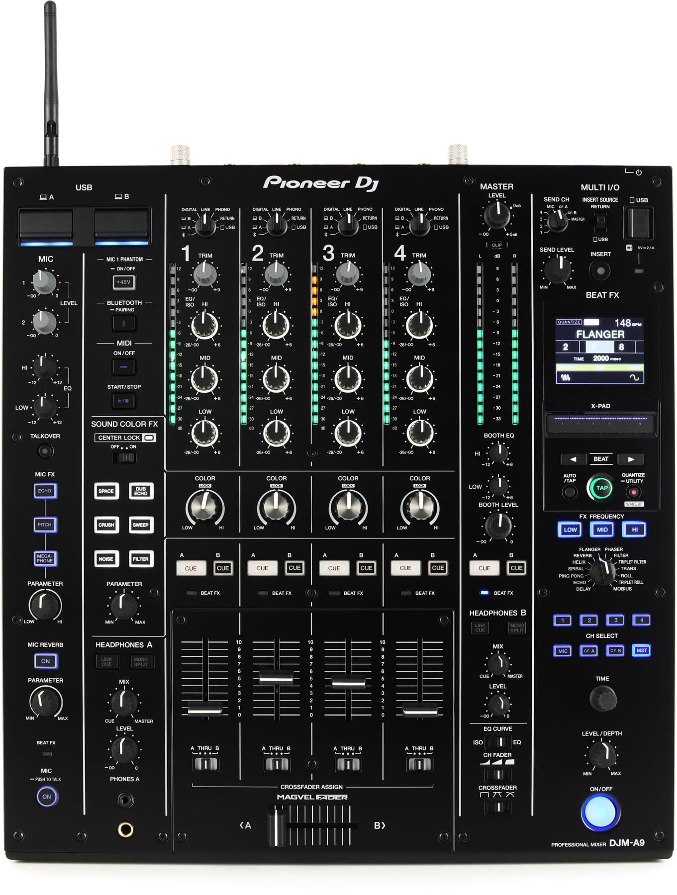 Pioneer DJ DJM-A9 4-channel DJ Mixer