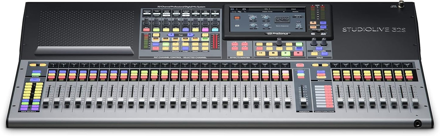 PreSonus StudioLive 32S 32-Channel/22-bus digital console/recorder/interface with AVB networking and dualcore FLEX DSP Engine