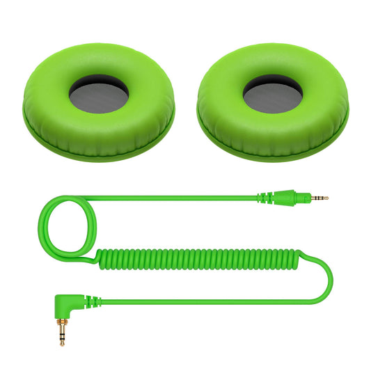 Pioneer DJ HC-CP08-G - CUE1 Series Ear Pad and Cord (Green)