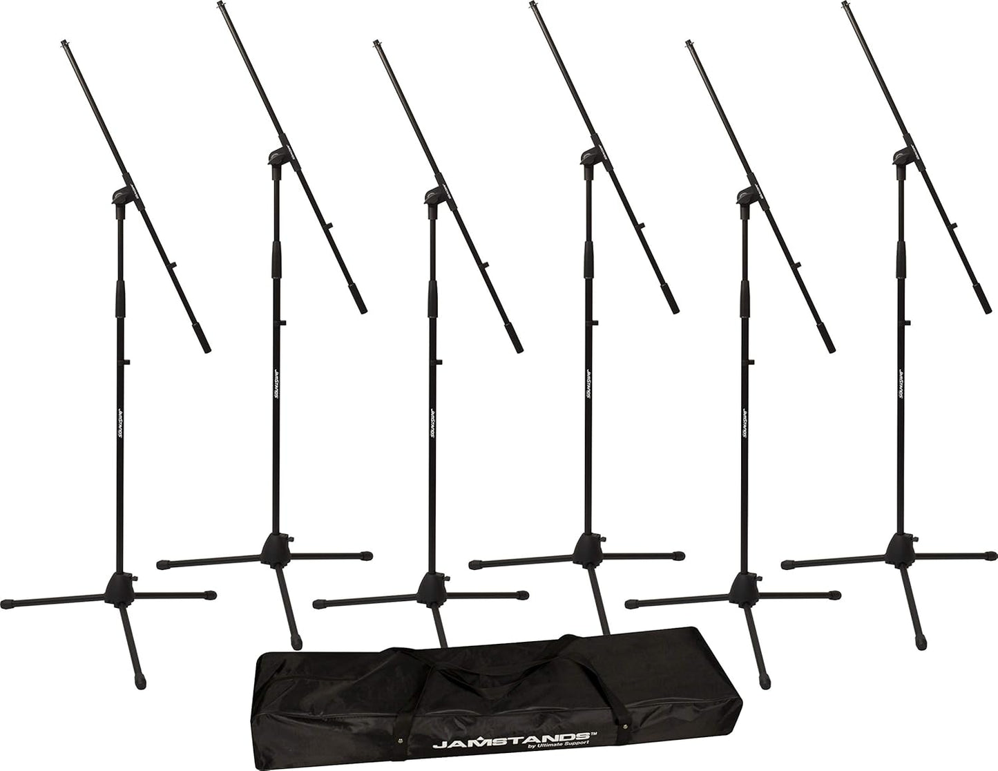 Ultimate Support JS-MCFB6PK JamStands Series 6-Pack Tripod Mic Stand Bundle