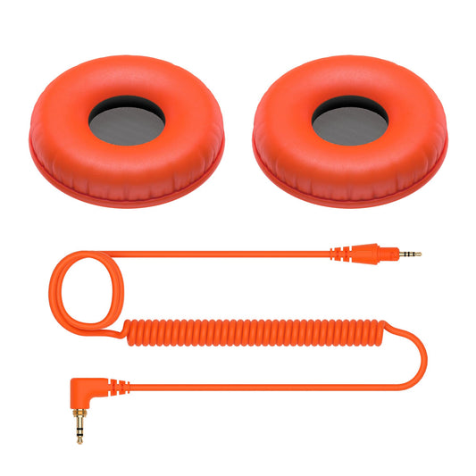 Pioneer DJ HC-CP08-M - CUE1 Series Ear Pad and Cord (Orange)