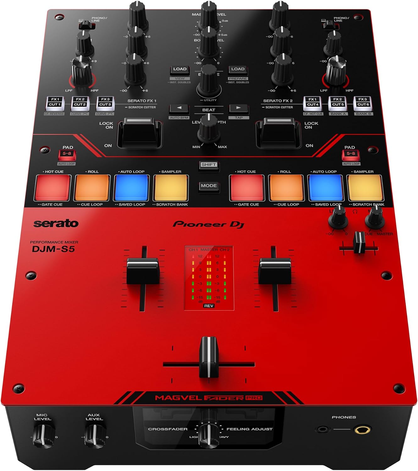 Pioneer DJ DJM-S5 2-channel Mixer for Serato DJ