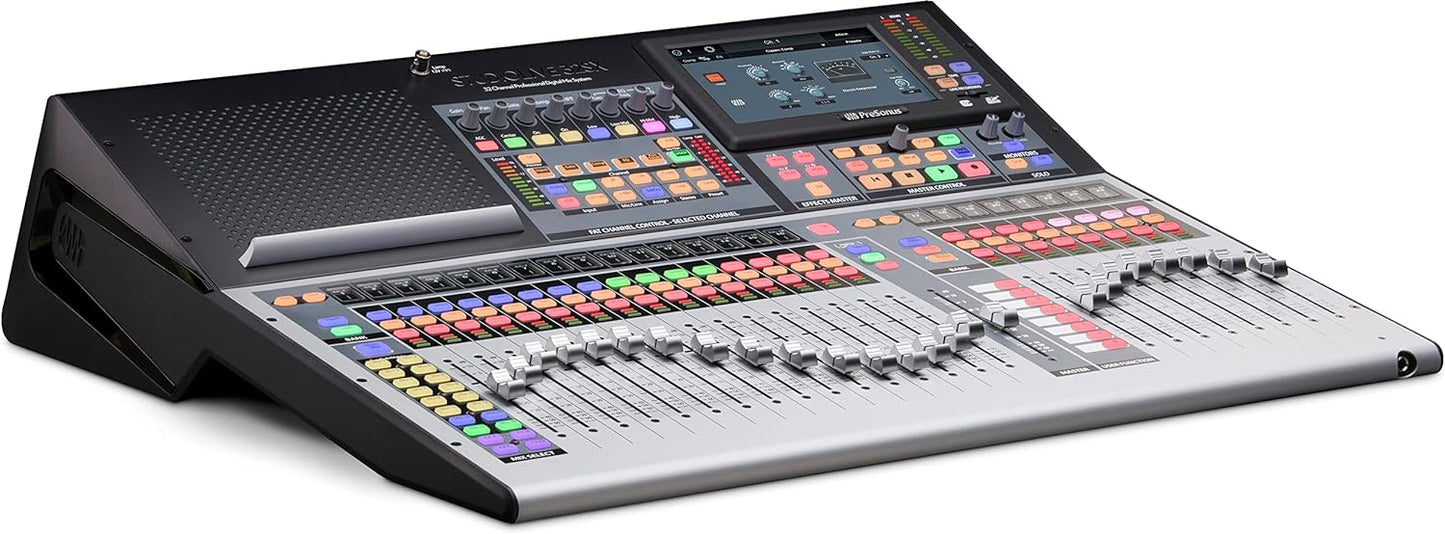 PreSonus StudioLive 32SX Compact 32-channel/26-bus digital mixer with AVB networking and dual-core FLEX DSP Engine