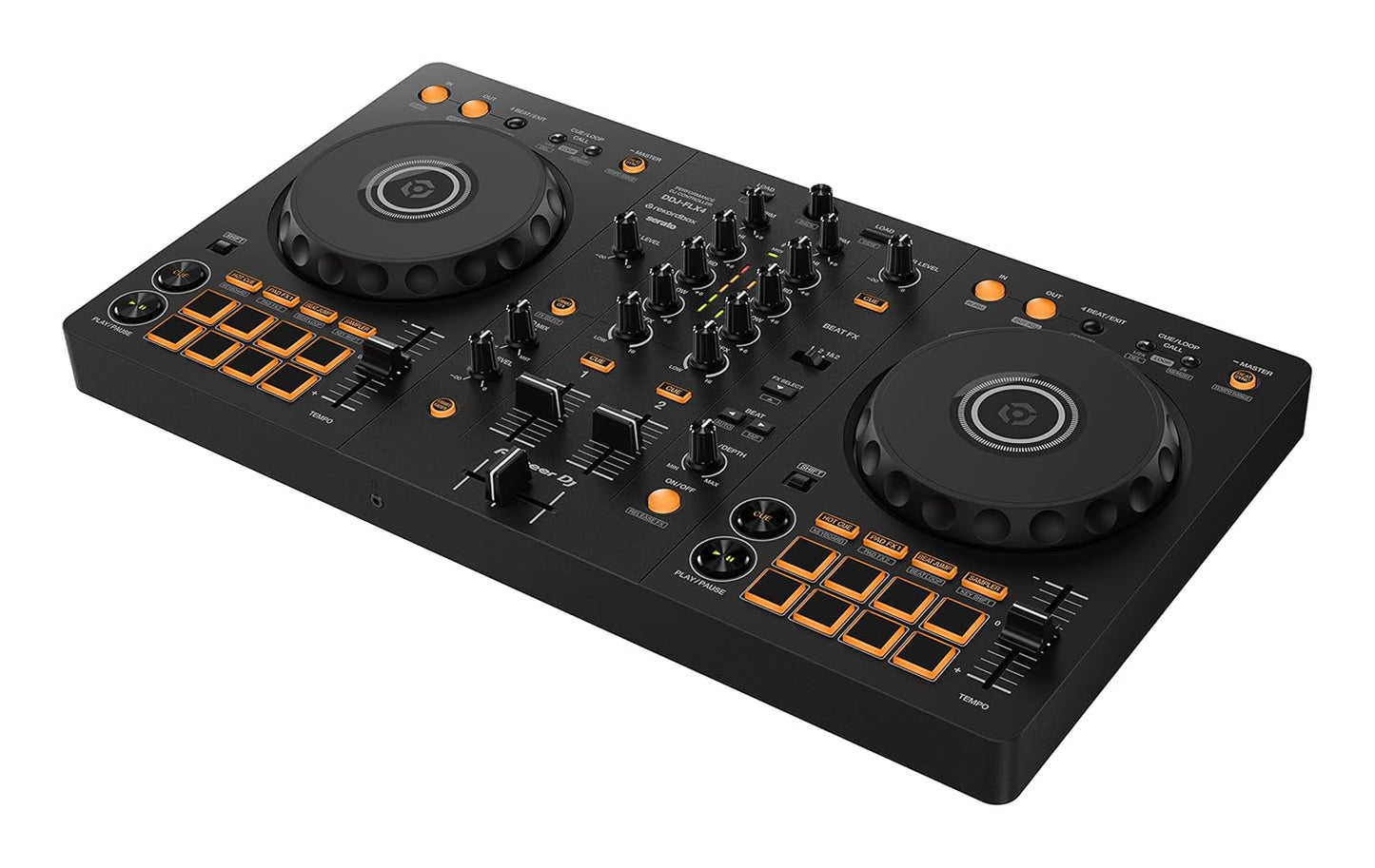 Pioneer DJ DDJ-FLX4 2-deck Rekordbox and Serato DJ Controller - Black