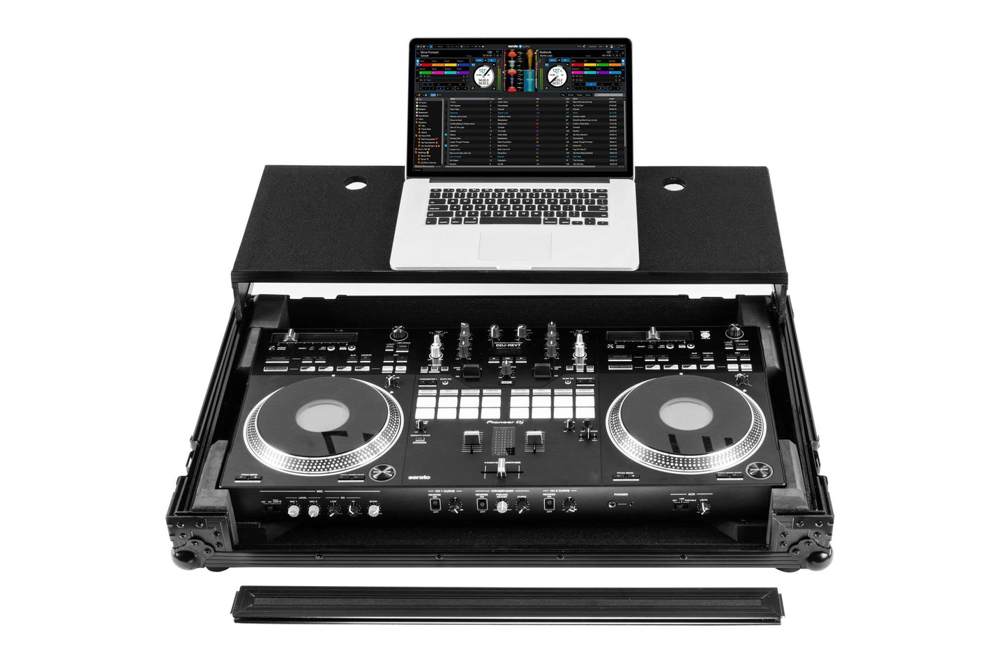 Pioneer DDJ-REV7 Black Glide Style Flight Case with Wheels and Laptop Platform