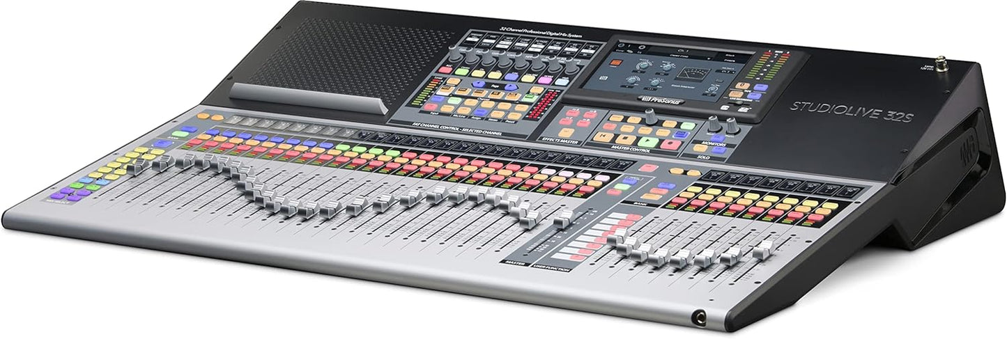 PreSonus StudioLive 32S 32-Channel/22-bus digital console/recorder/interface with AVB networking and dualcore FLEX DSP Engine