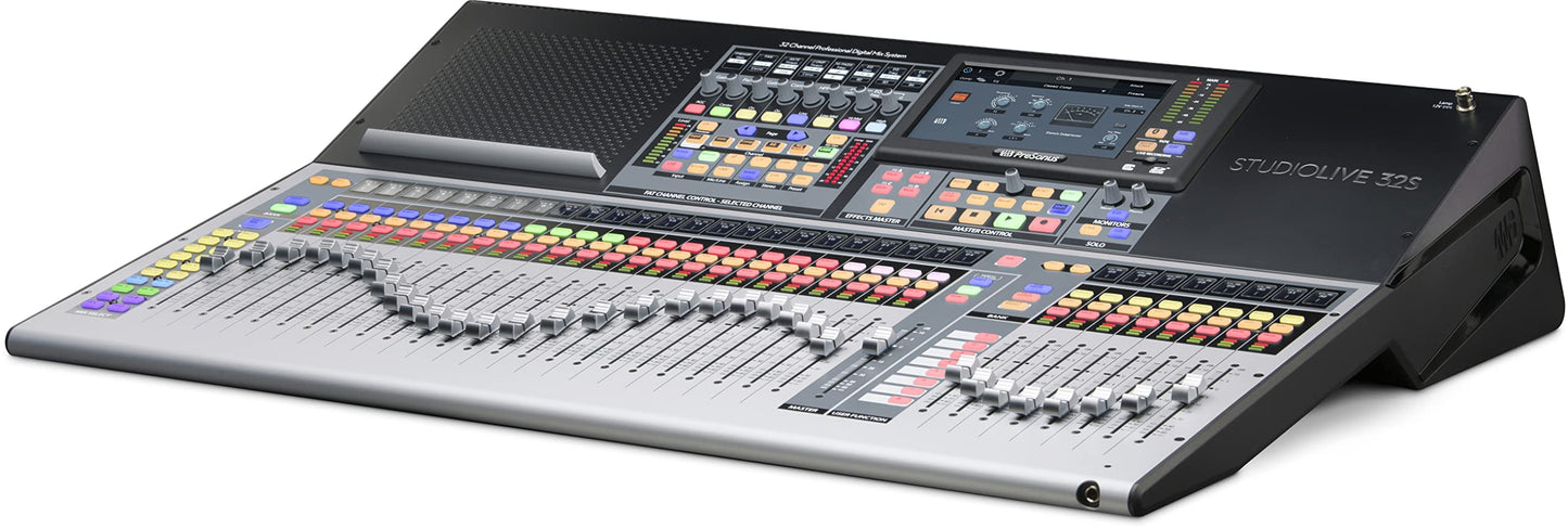 PreSonus StudioLive 32S 32-Channel/22-bus digital console/recorder/interface with AVB networking and dualcore FLEX DSP Engine