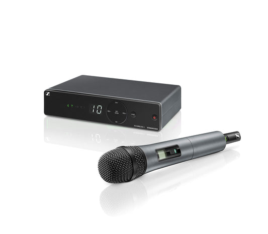 Sennheiser XSW 1-835-A Vocal UHF Wireless Microphone for Singers, Presenters. Easy to use and set-up, compatible upto 10 channels. Excellent for Live Sound