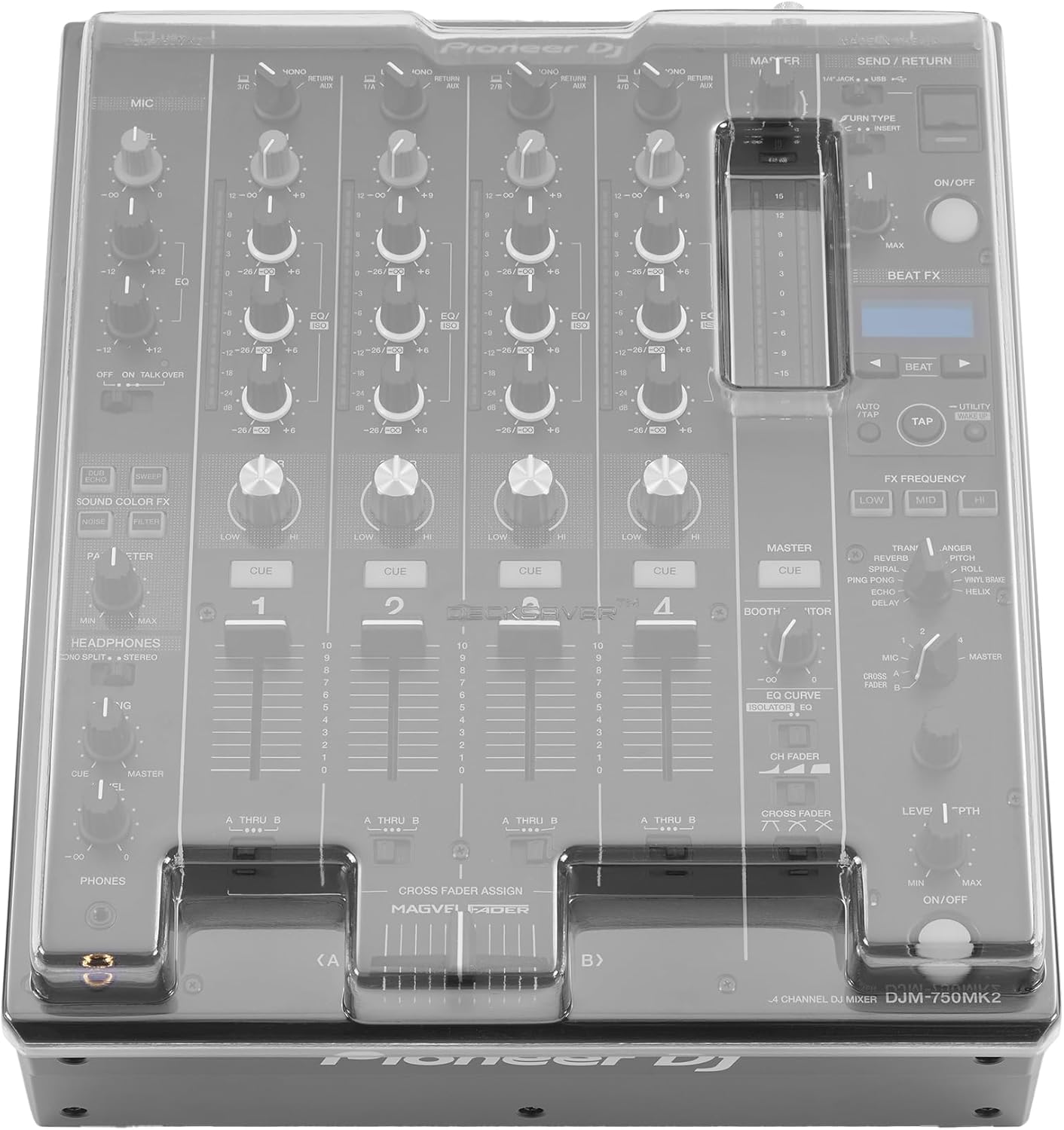 Decksaver Pioneer DJM-750MK2 Impact Resistant Polycarbonate Cover