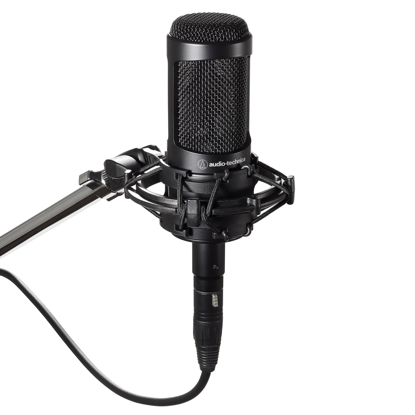 Audio-Technica AT2035 Cardioid Condenser Microphone, Perfect for Studio, Podcasting & Streaming, XLR Output, Includes Custom Shock Mount, Black