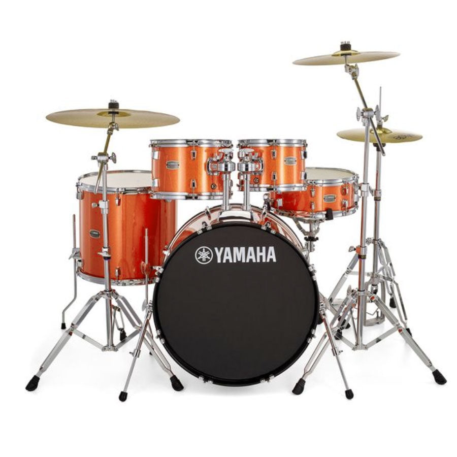 Yamaha RYDEEN RDP2F5 Acoustic Drum Set With Hardware - Orange Glitter