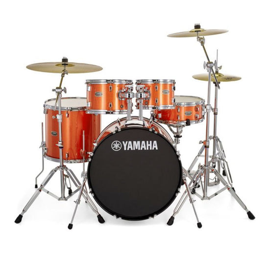 Yamaha RYDEEN RDP2F5 Acoustic Drum Set With Hardware - Orange Glitter