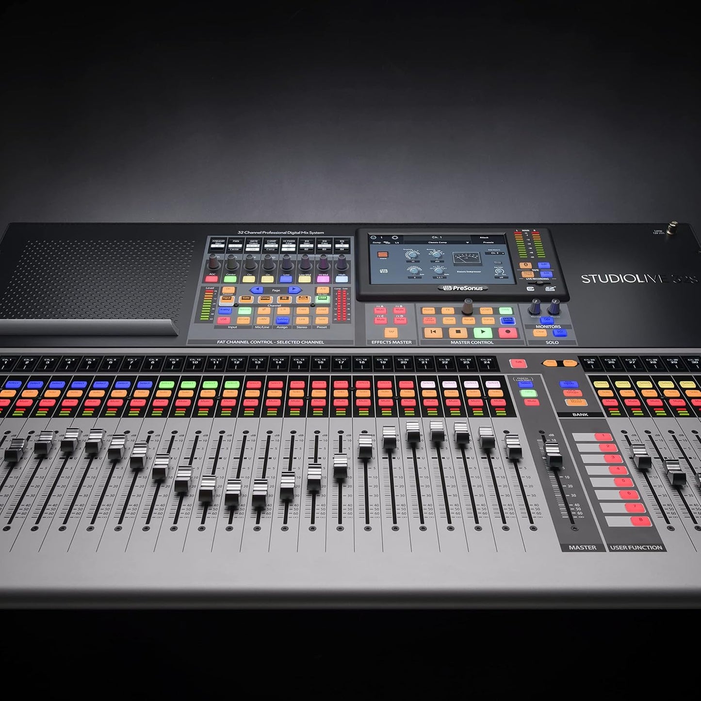 PreSonus StudioLive 32S 32-Channel/22-bus digital console/recorder/interface with AVB networking and dualcore FLEX DSP Engine