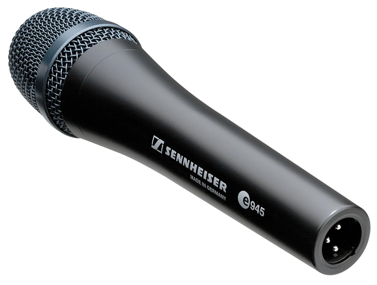 SENNHEISER Professional Audio E945 Dynamic Supercardioid Vocal XLR Microphone | 100% Smooth Response|1 MZQ 800 Microphone Clip | Ideal for Conferences, Live Singing & Professionals | Black