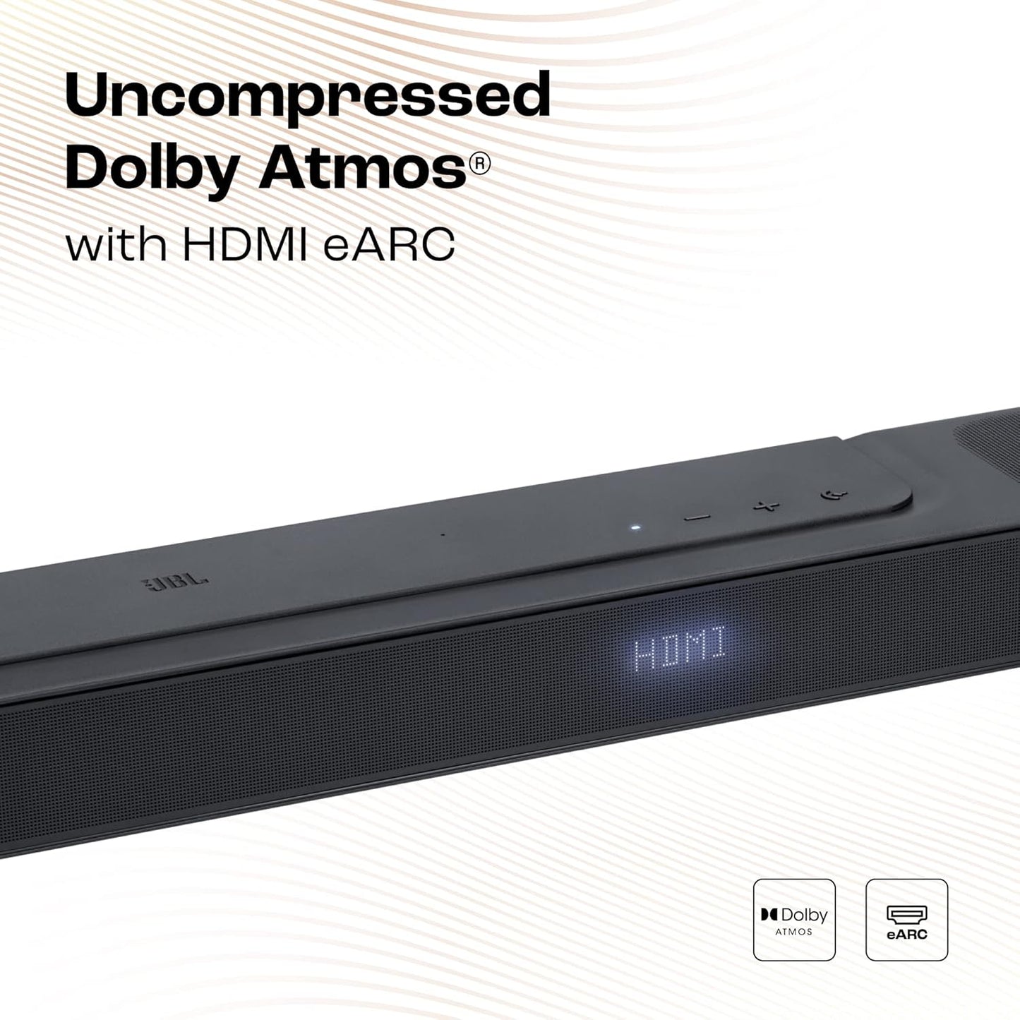 JBL Bar 800 Pro, 7.1 (5.1.2) Channel Truly Wireless Soundbar with True Dolby Atmos® 3D Surround Sound, 10” Down-Firing Wireless Subwoofer, PureVoice, HDMI eARC, Bluetooth, Wi-Fi & Optical Input (720W)