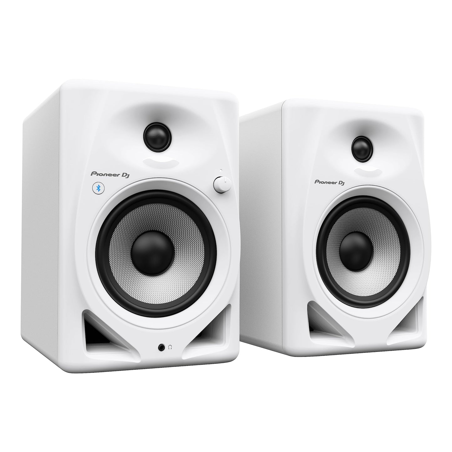 Pioneer DJ DM-50D-BT-W 5-inch Desktop Active Monitor Speaker Pair with Bluetooth - White