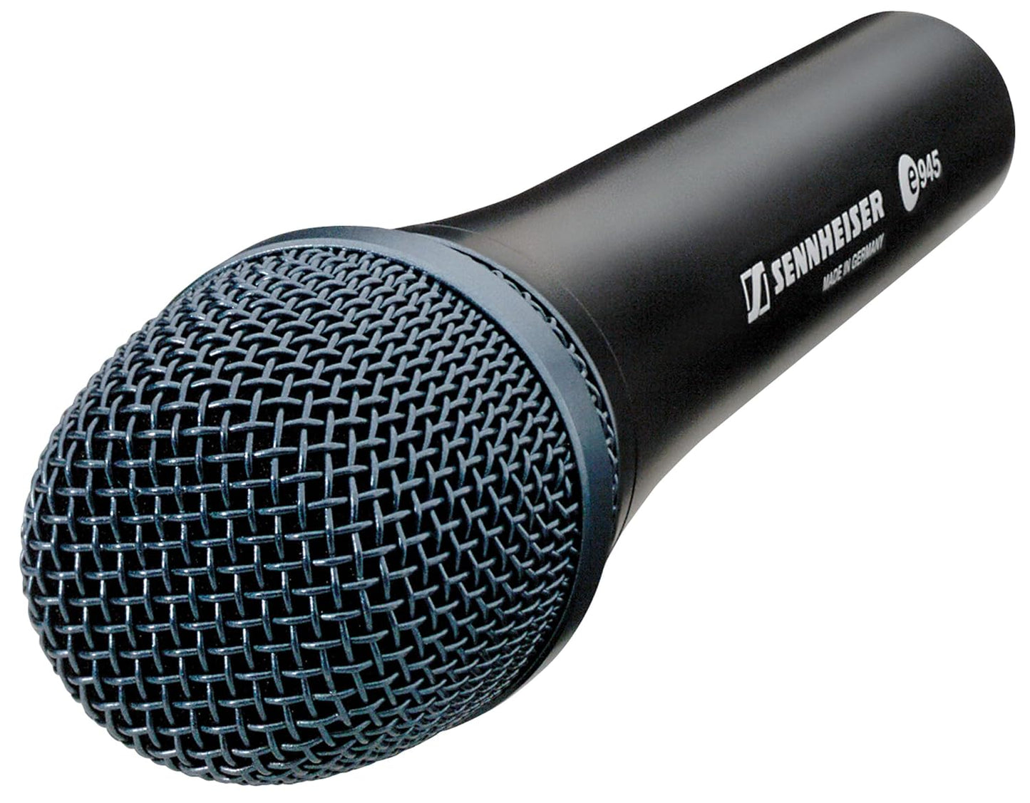 SENNHEISER Professional Audio E945 Dynamic Supercardioid Vocal XLR Microphone | 100% Smooth Response|1 MZQ 800 Microphone Clip | Ideal for Conferences, Live Singing & Professionals | Black