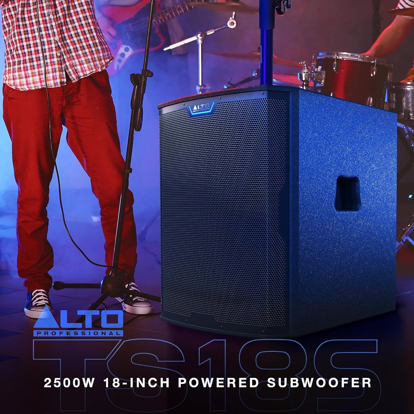 Alto Professional TS18S - 2500W 18-inch Subwoofer, Powered PA Speaker with 6 Selectable DSP Modes, Easy Setup, 137 dB, 3" Voice Coil, Superior Bass